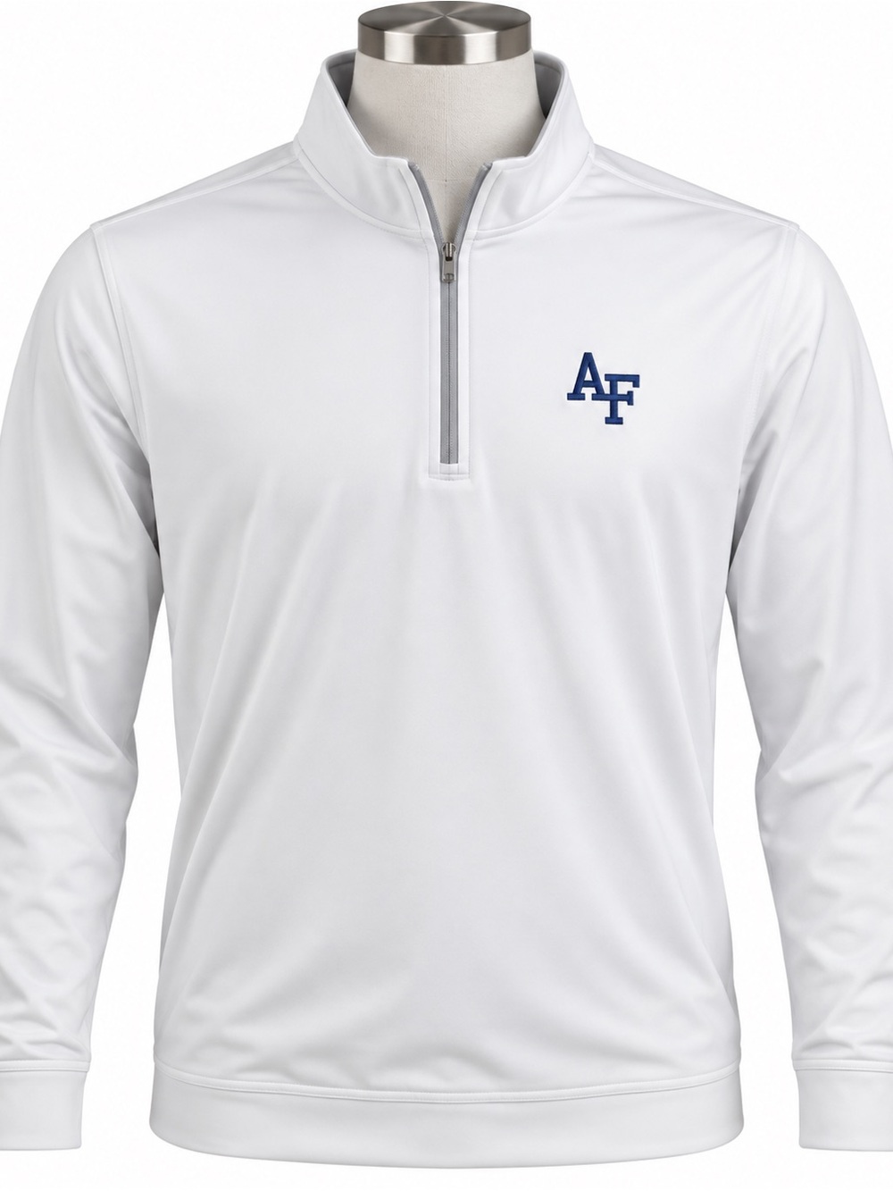 Air Force Falcons Men’s White 1/4 Zip Pullover Men’s L NWT